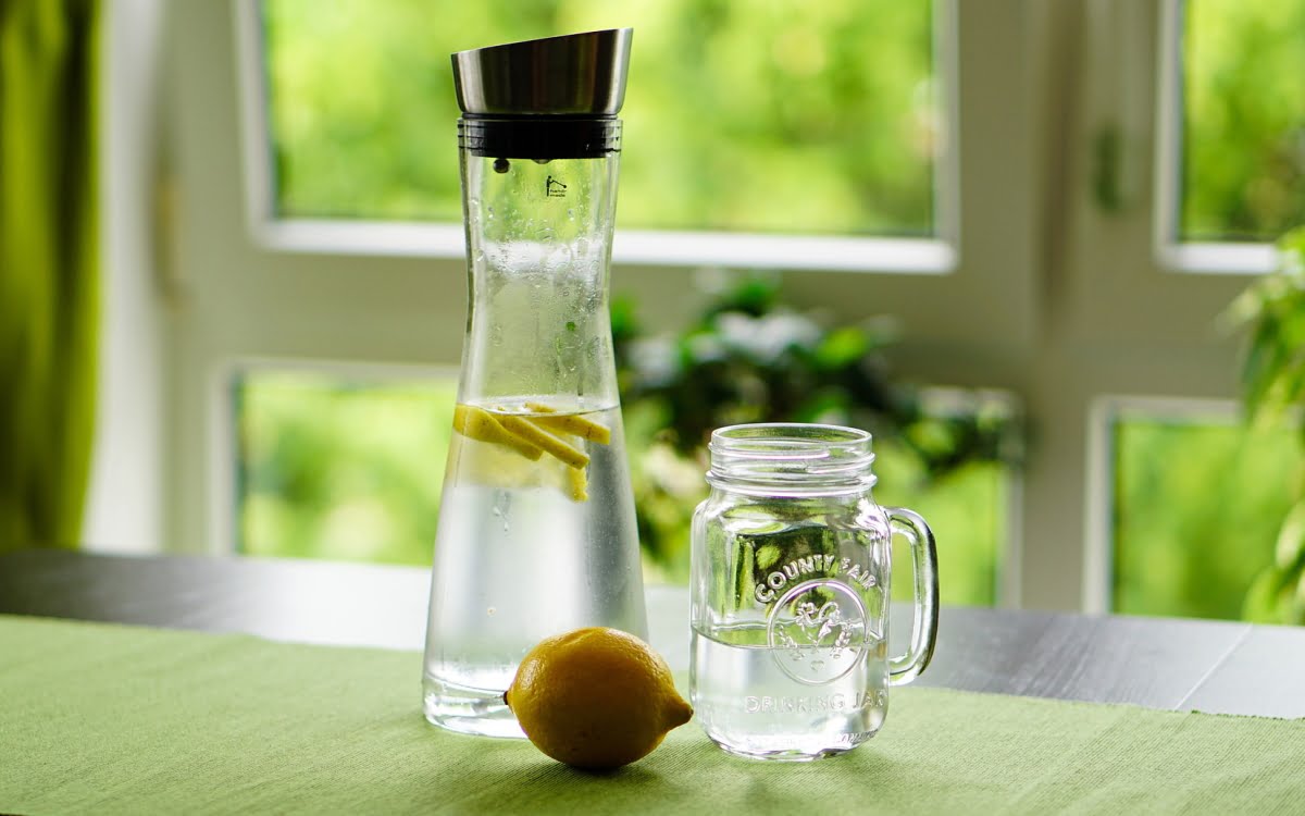 clean drinking water in a glass