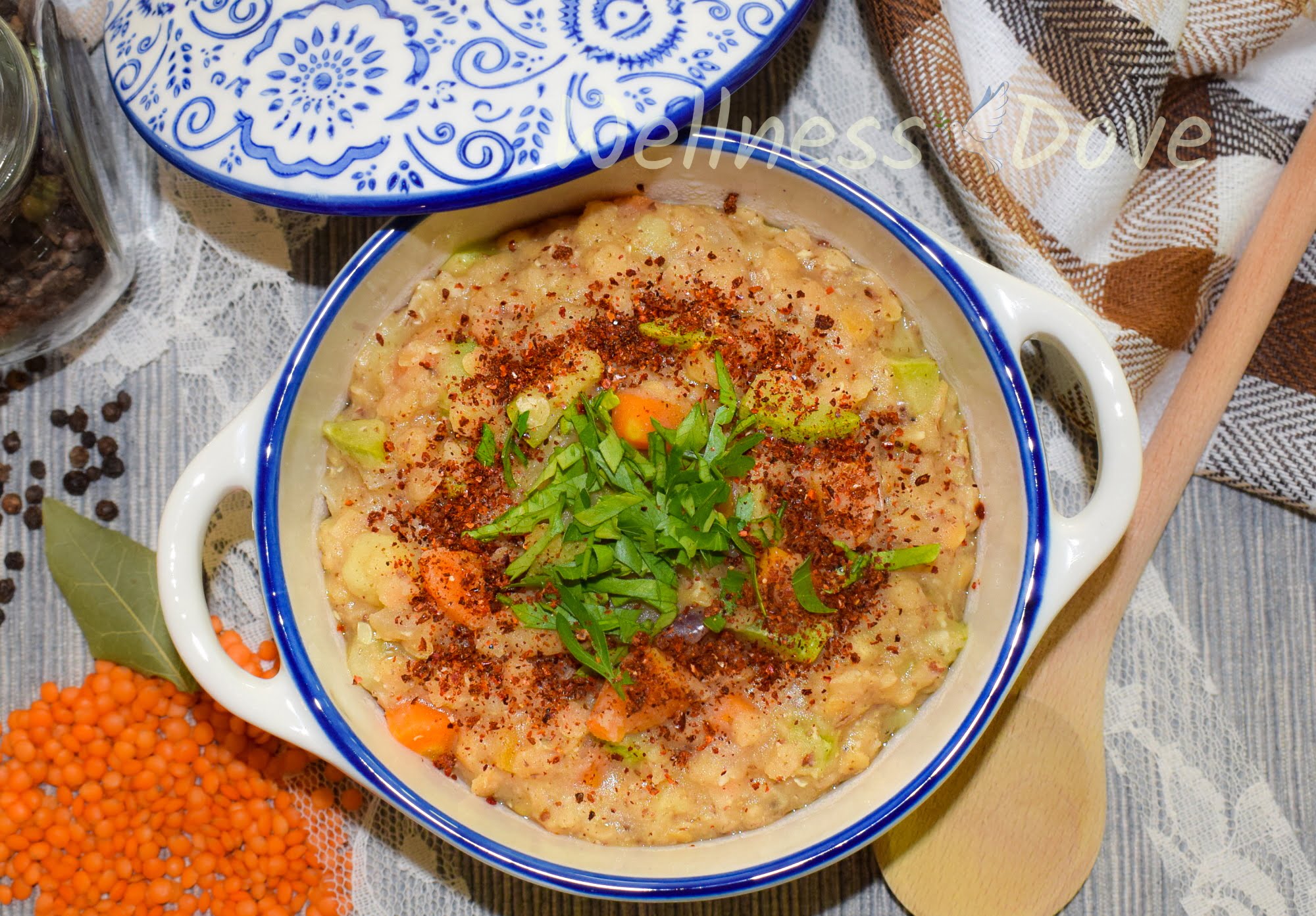 Eastern Red Lentil Zucchini and Carrot Stew
