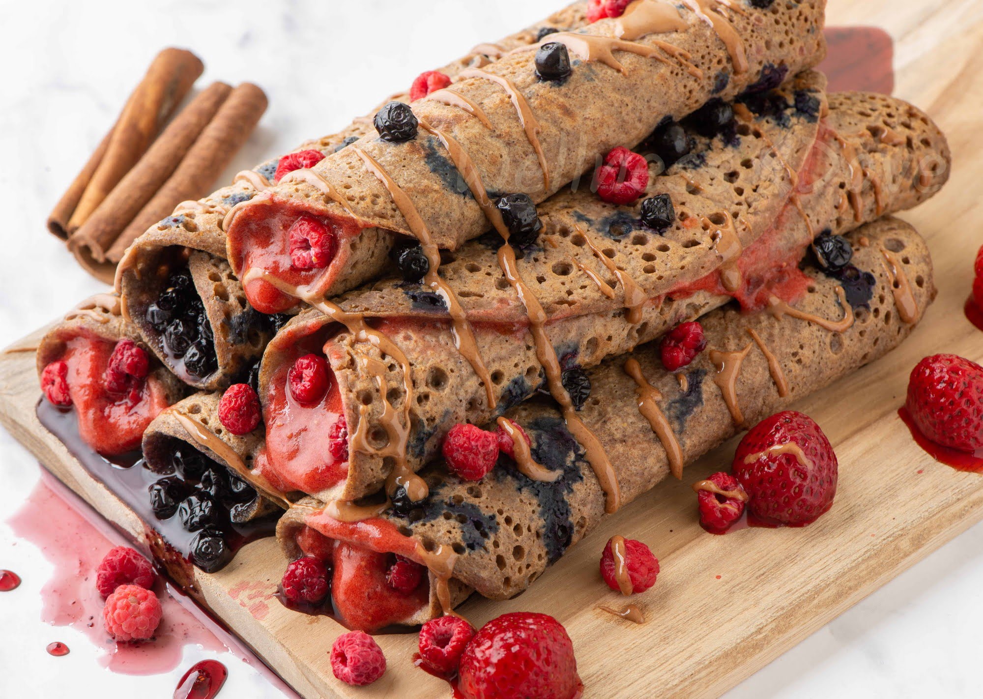 Healthy Whole Wheat Vegan Crepes