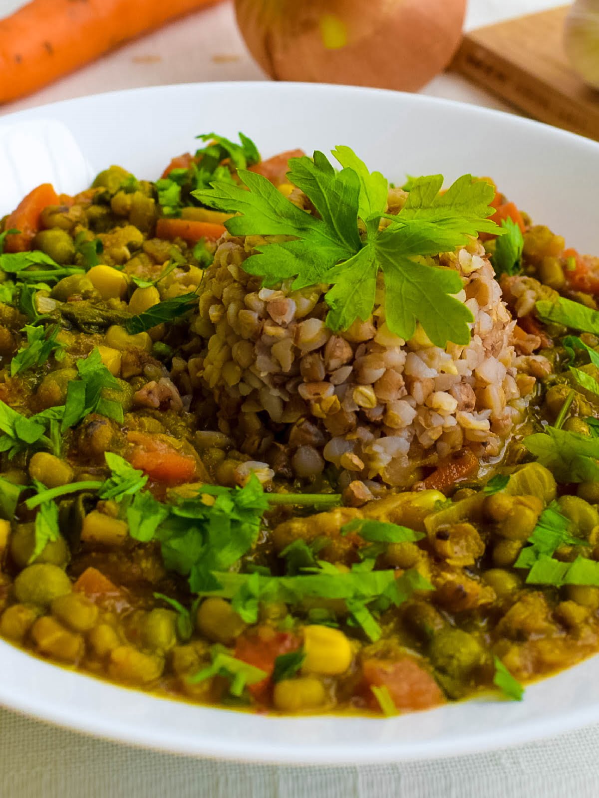 Vegan Mung Bean Stew | Whole Food Vegan | WellnessDove