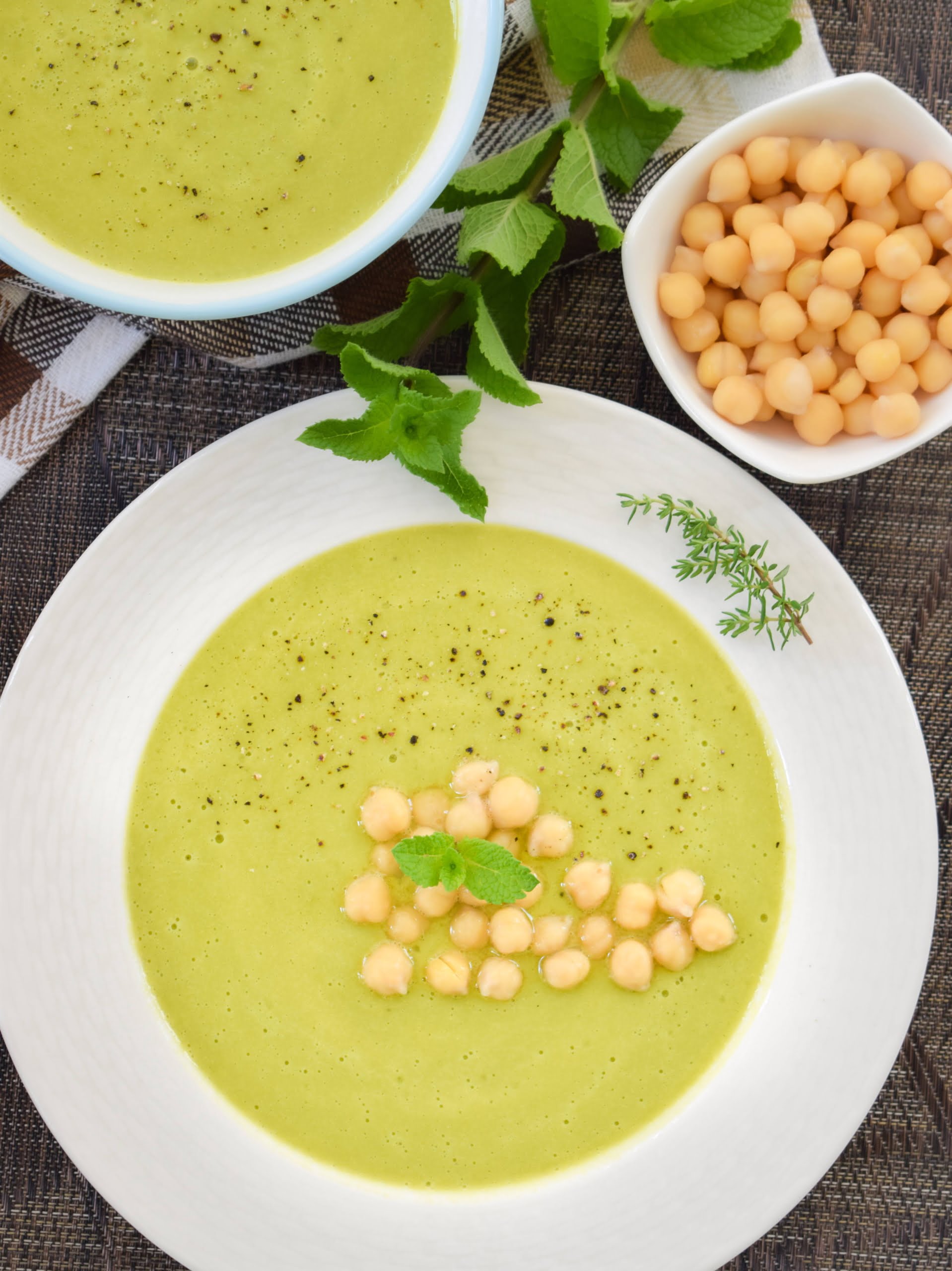 Quick Green Peas Soup
