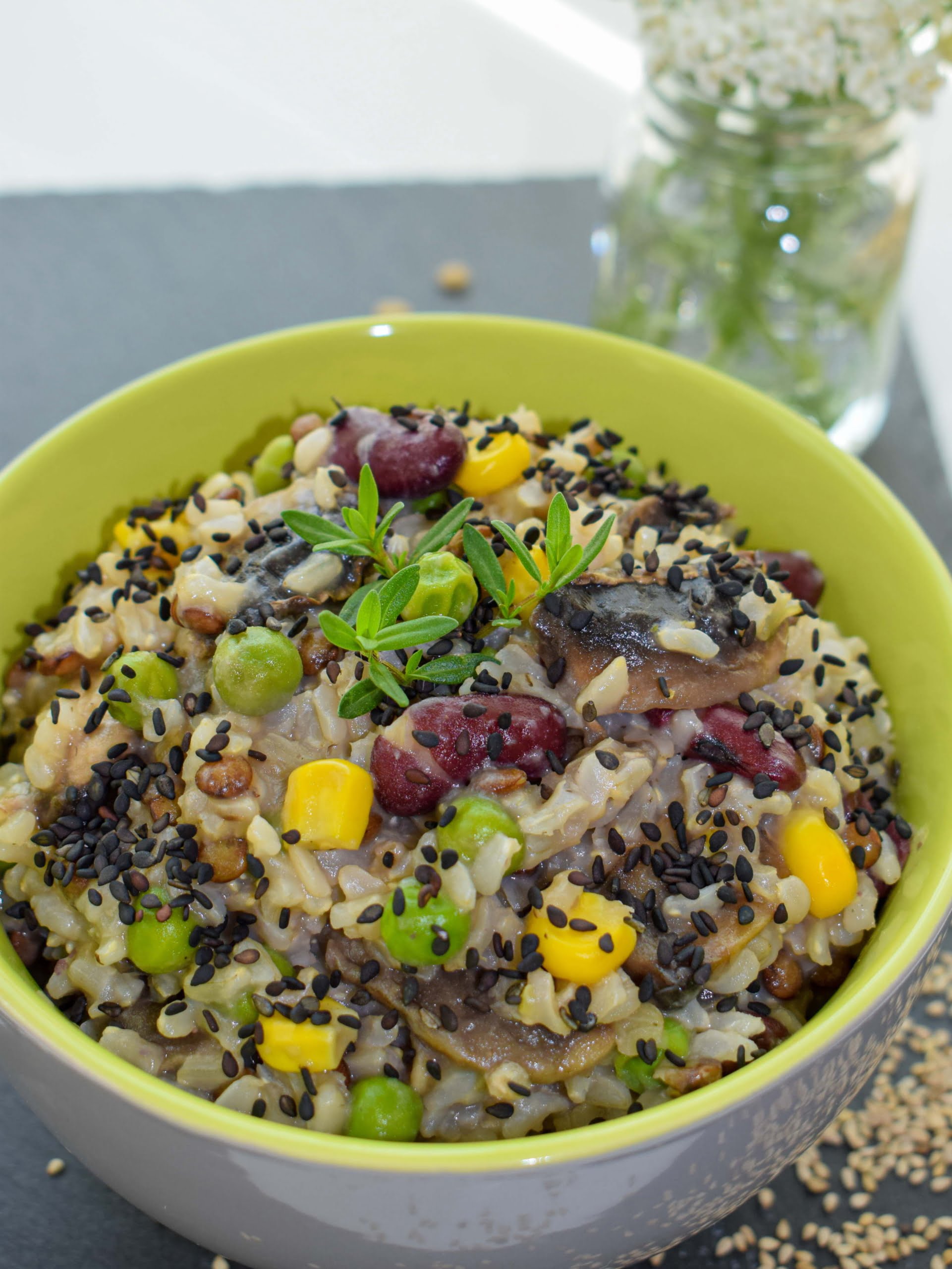 Brown Rice Mushroom Risotto