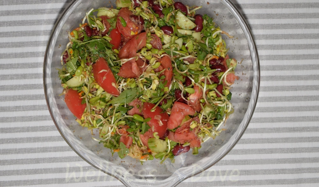 sunflower sprouts salad
