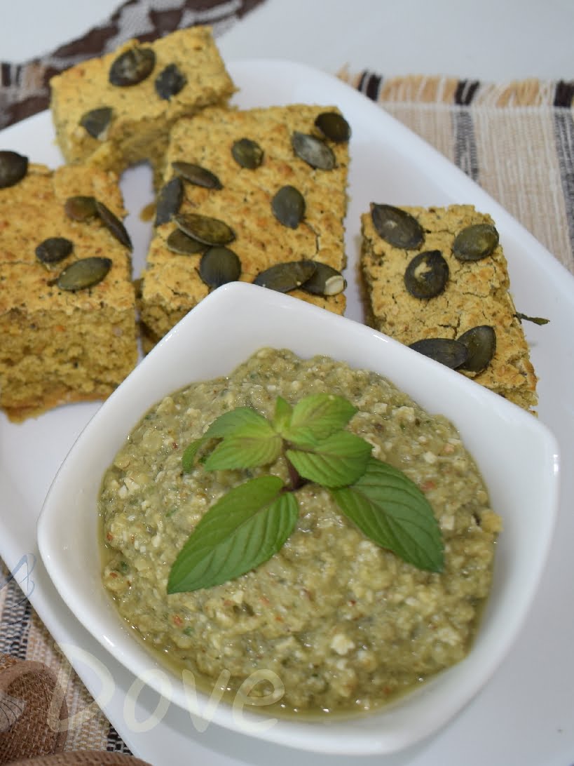 Pumpkin Seeds and Eggplant Dip