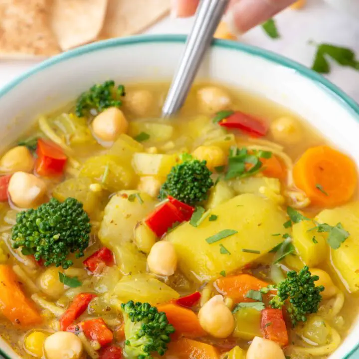 Hearty & Fresh Broccoli Chickpea Soup | Whole Foods Vegan image