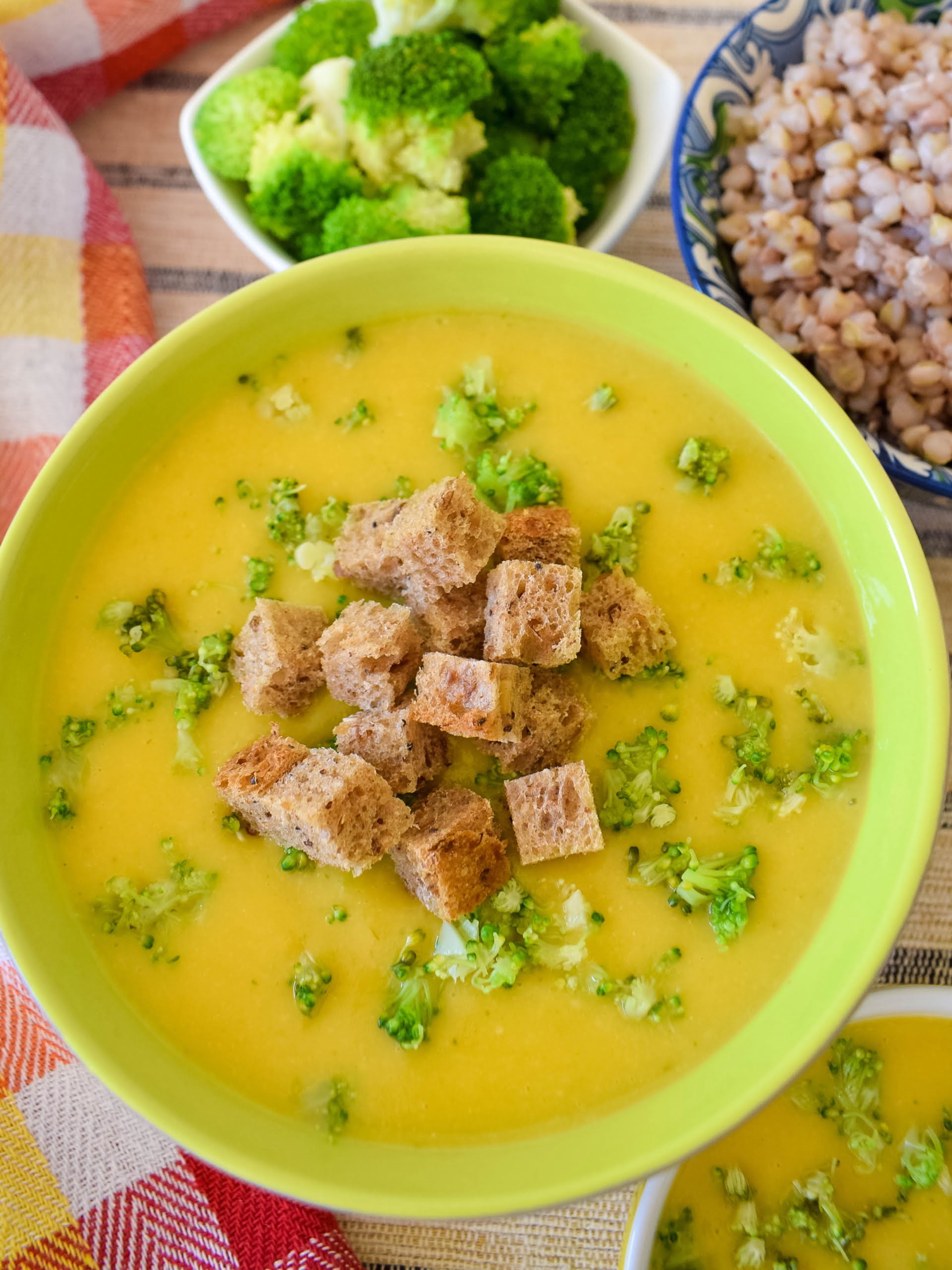 Healthy Broccoli Cream Soup Vegan WellnessDove