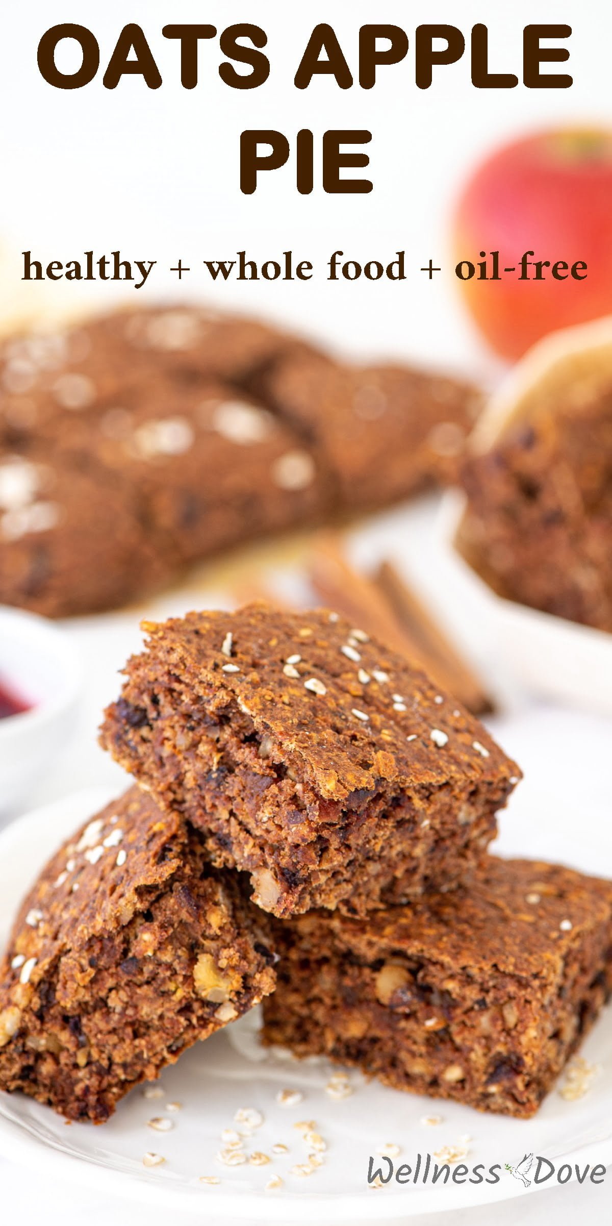 Healthy Oats Apple Cake