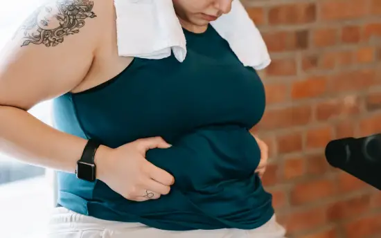fat woman belly