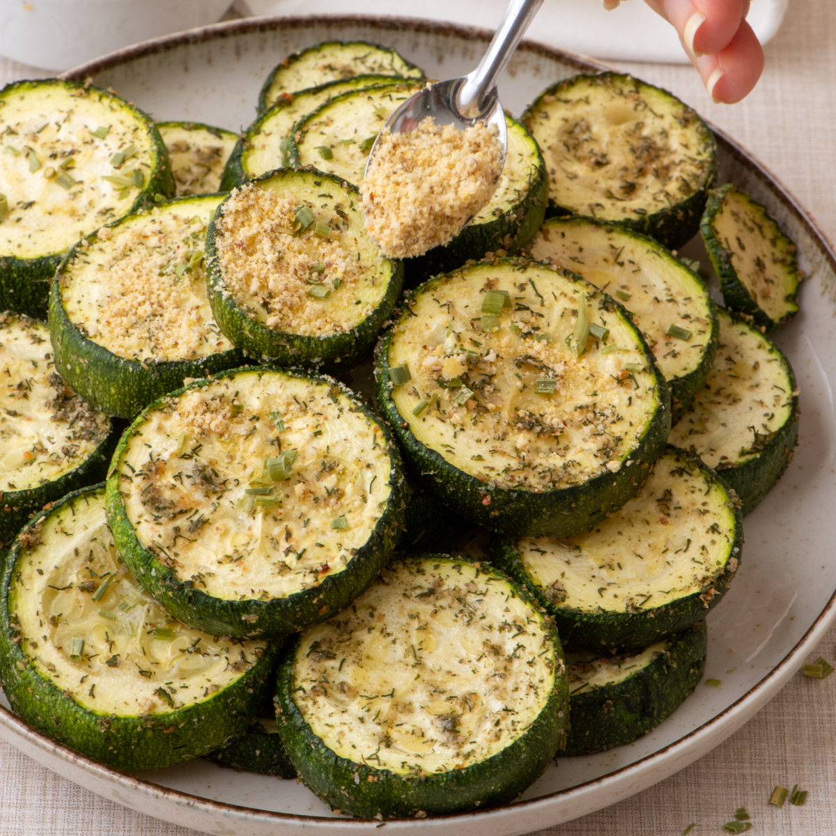 Zucchini Roasted in Oven (Vegan) | WellnessDove