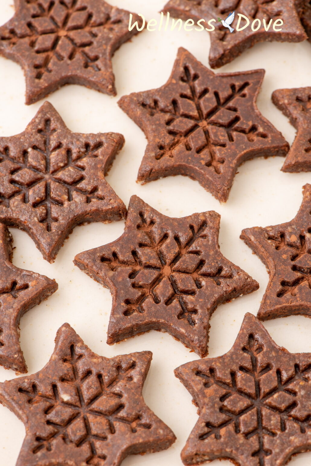 a close up of the vegan no bake sugar-free cookies