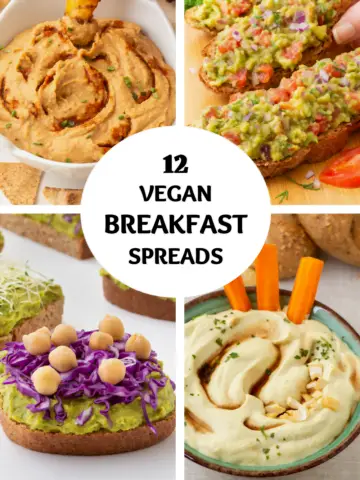 12 VEGAN BREAKFAST SPREAD RECIPES FOR SANDWICHES FEATURED IMAGE