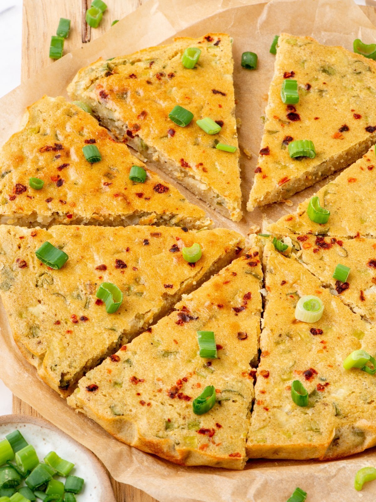 Easy Gluten-Free Chickpea Flatbread with Onions