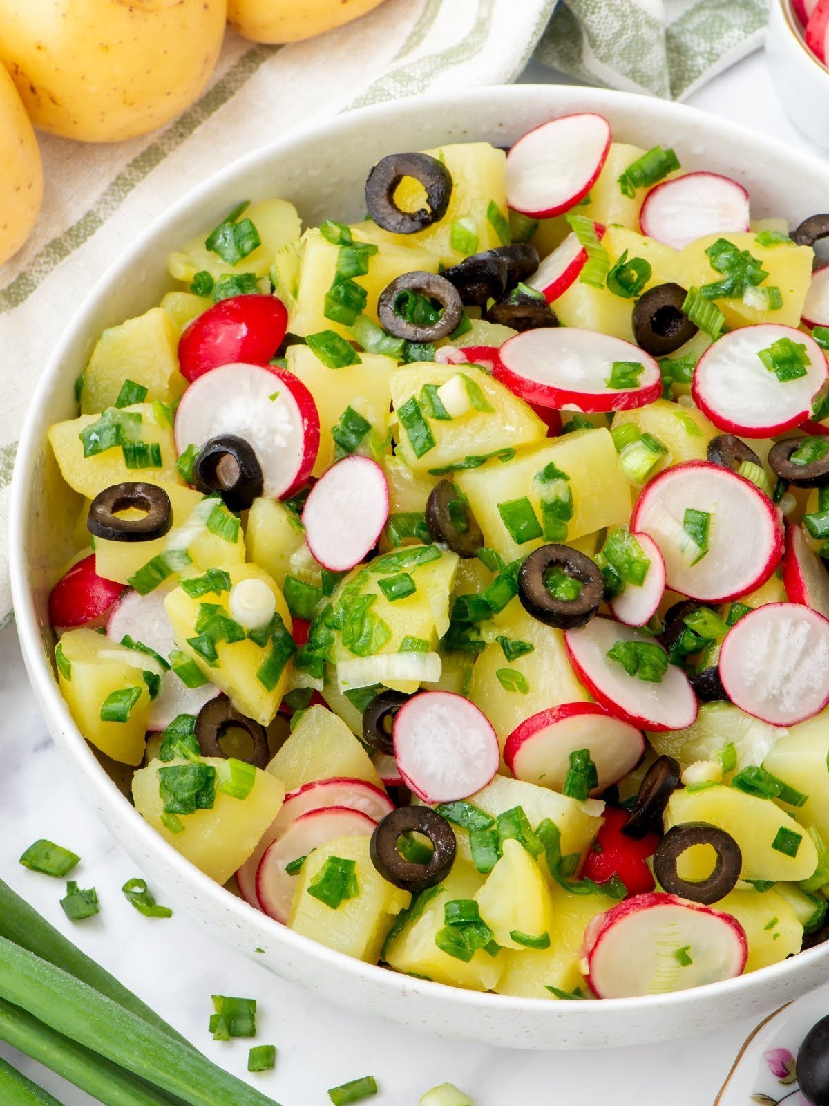 Vegan potato salad with no mayo