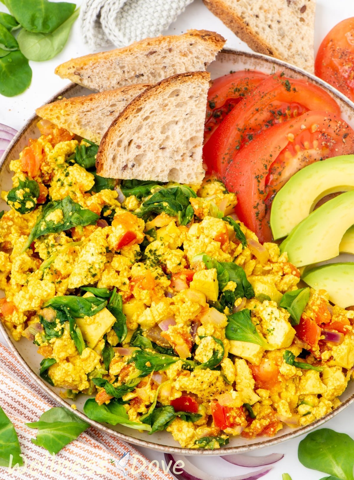 Quick Curried Tofu Scramble