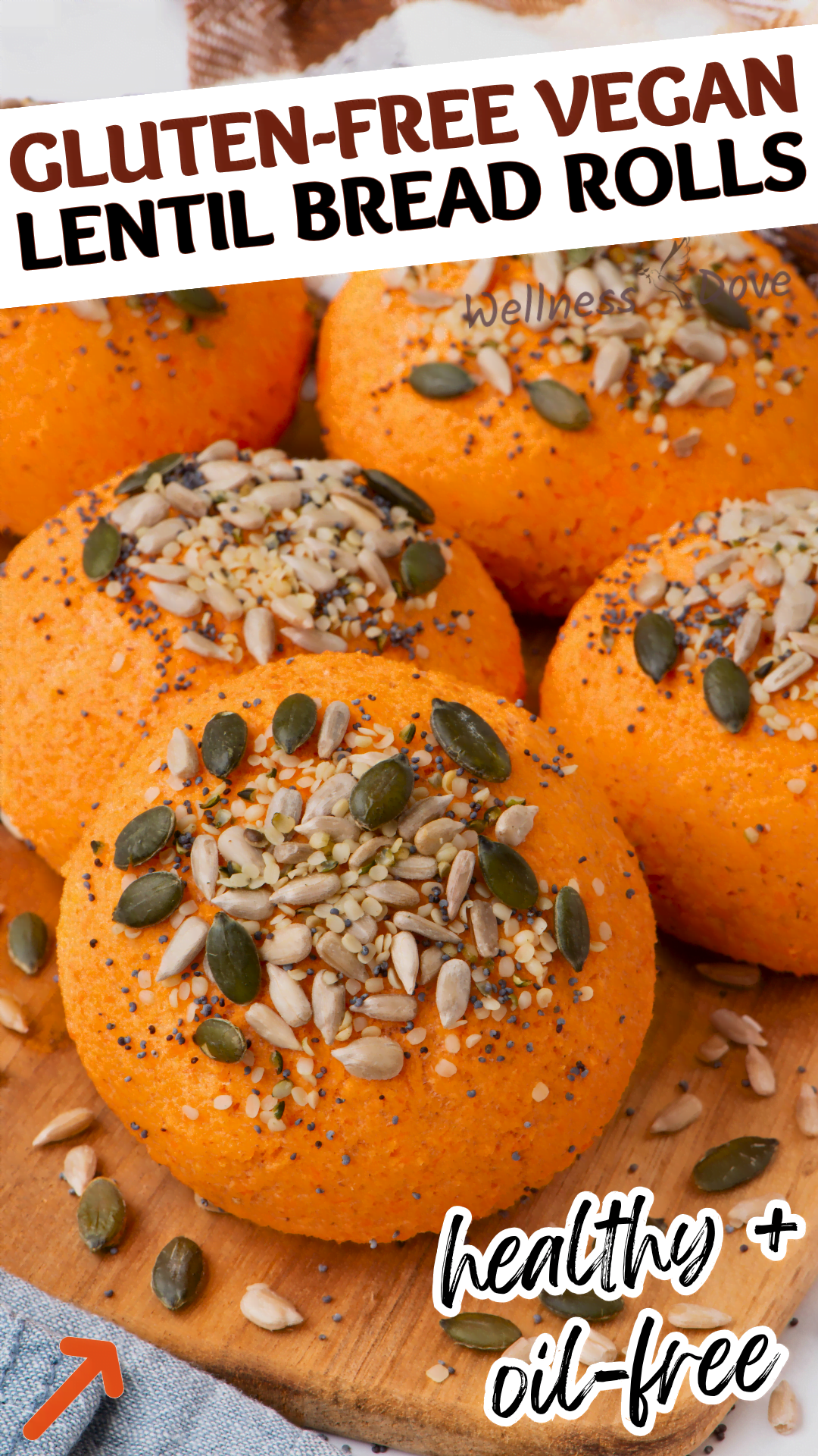 QUICK VEGAN LENTIL BREAD ROLLS QUICK VEGAN LENTIL BREAD ROLLS pinterest image