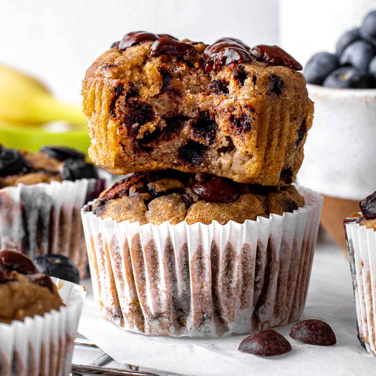 3-Ingredient Banana Oatmeal Muffins