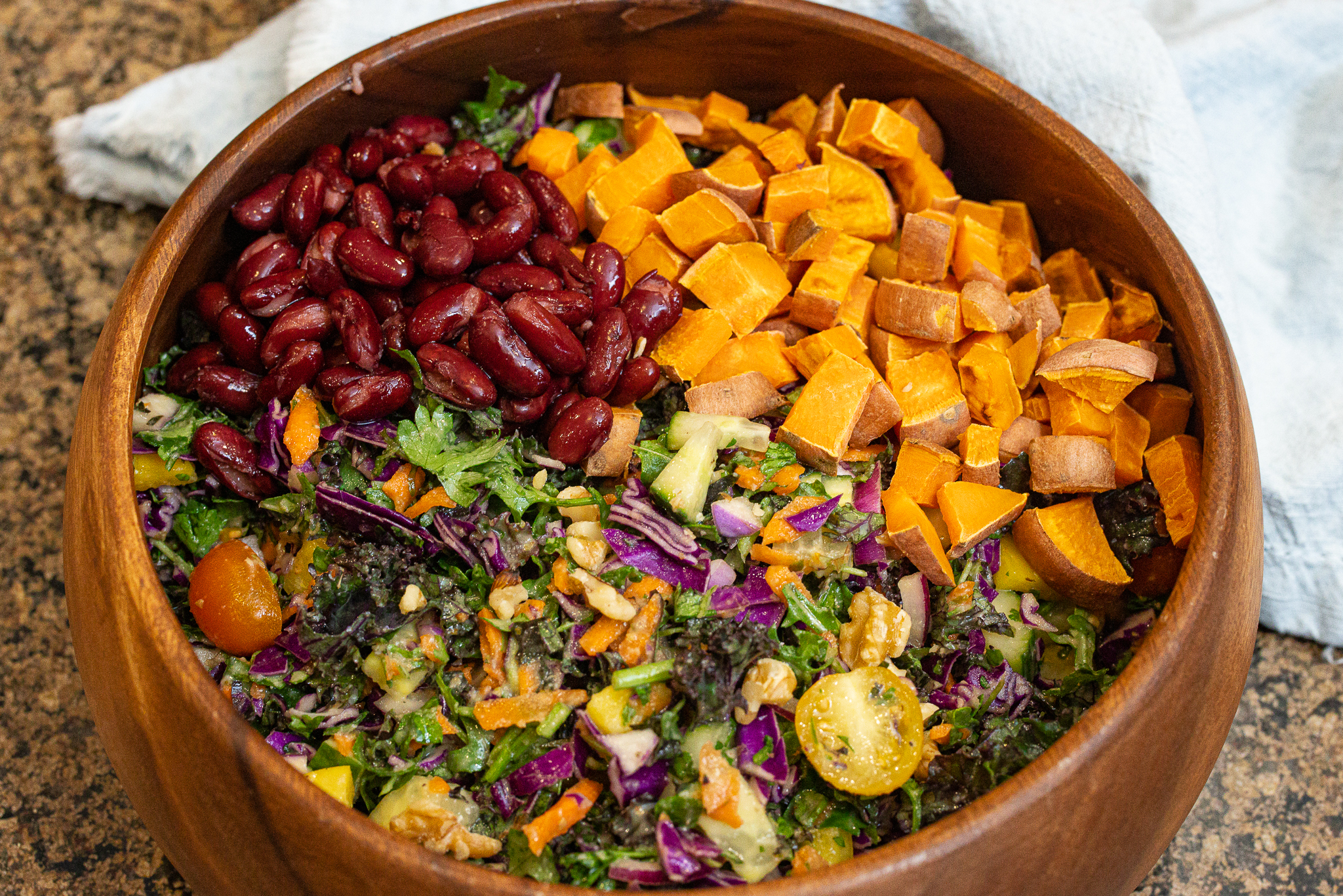 Kale Sweet Potato Salad