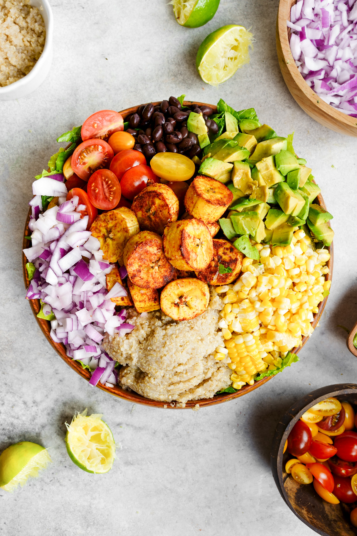 Plantain Salad with Avocado Cilantro Lime