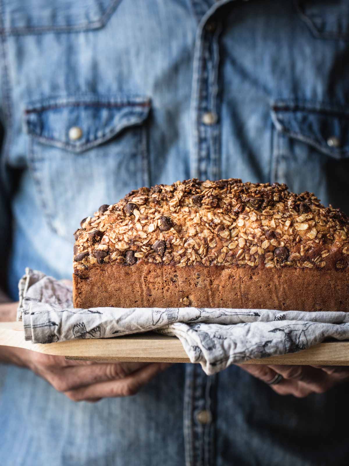 Cafe-Style Chocolate Chip Banana Bread