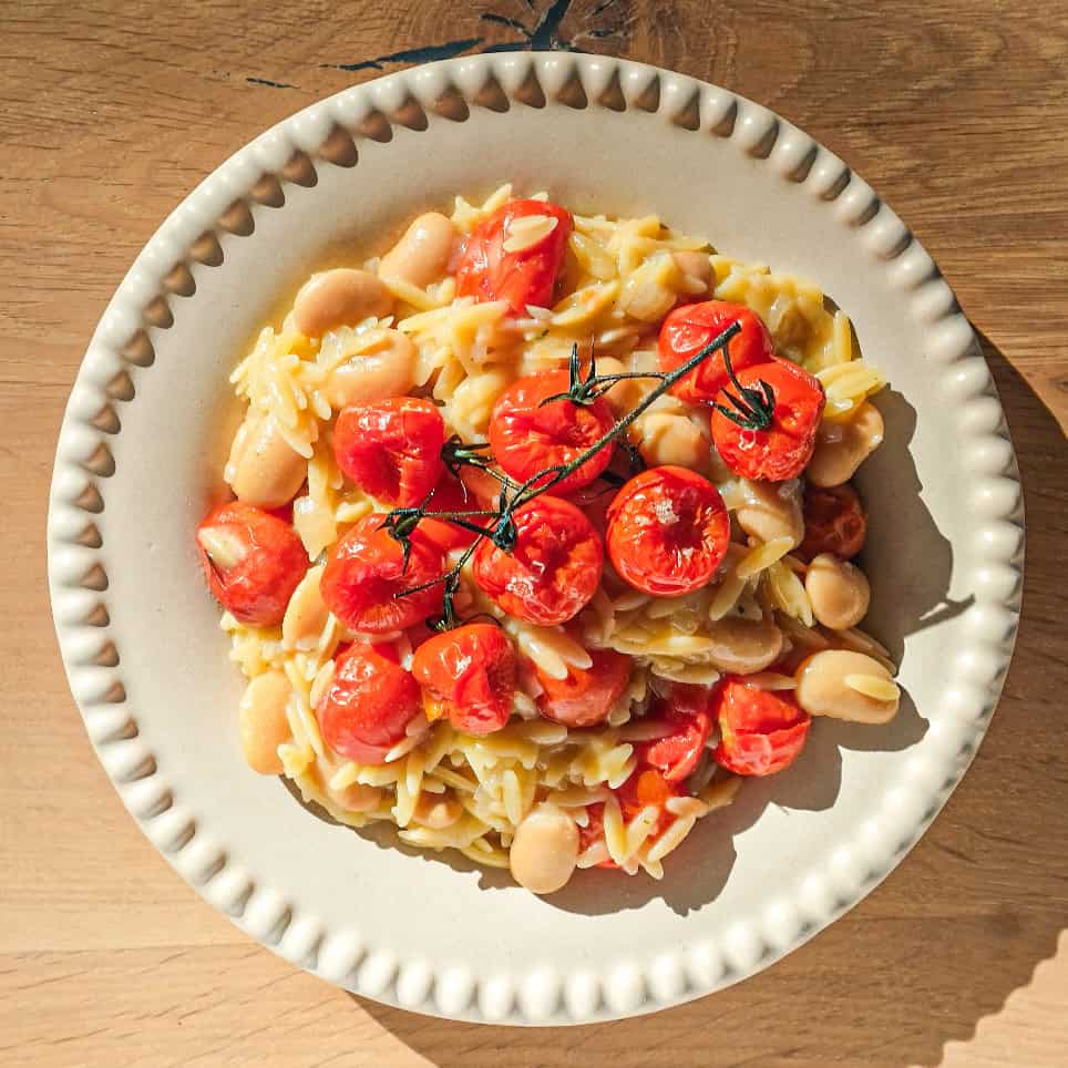 Easy Vegan Orzo Pasta