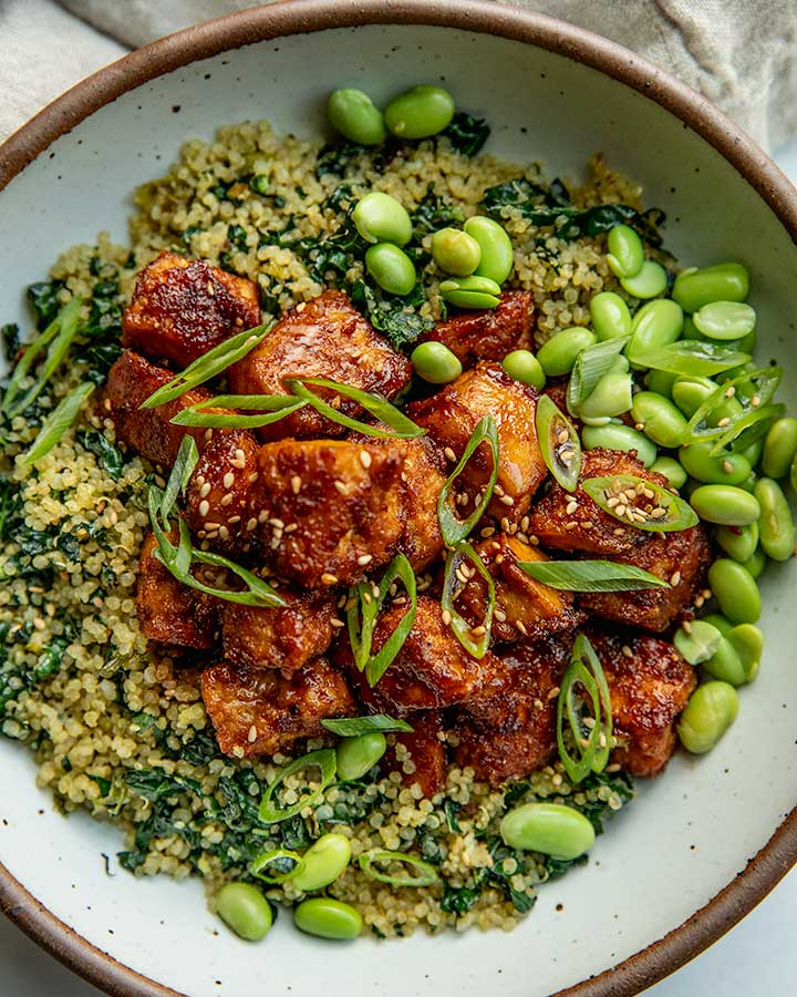 Chili Crunch Tofu Bowls