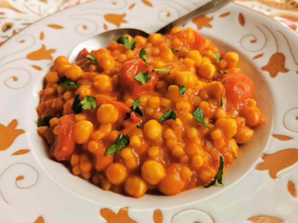 Sardinian Fregola with Chickpeas