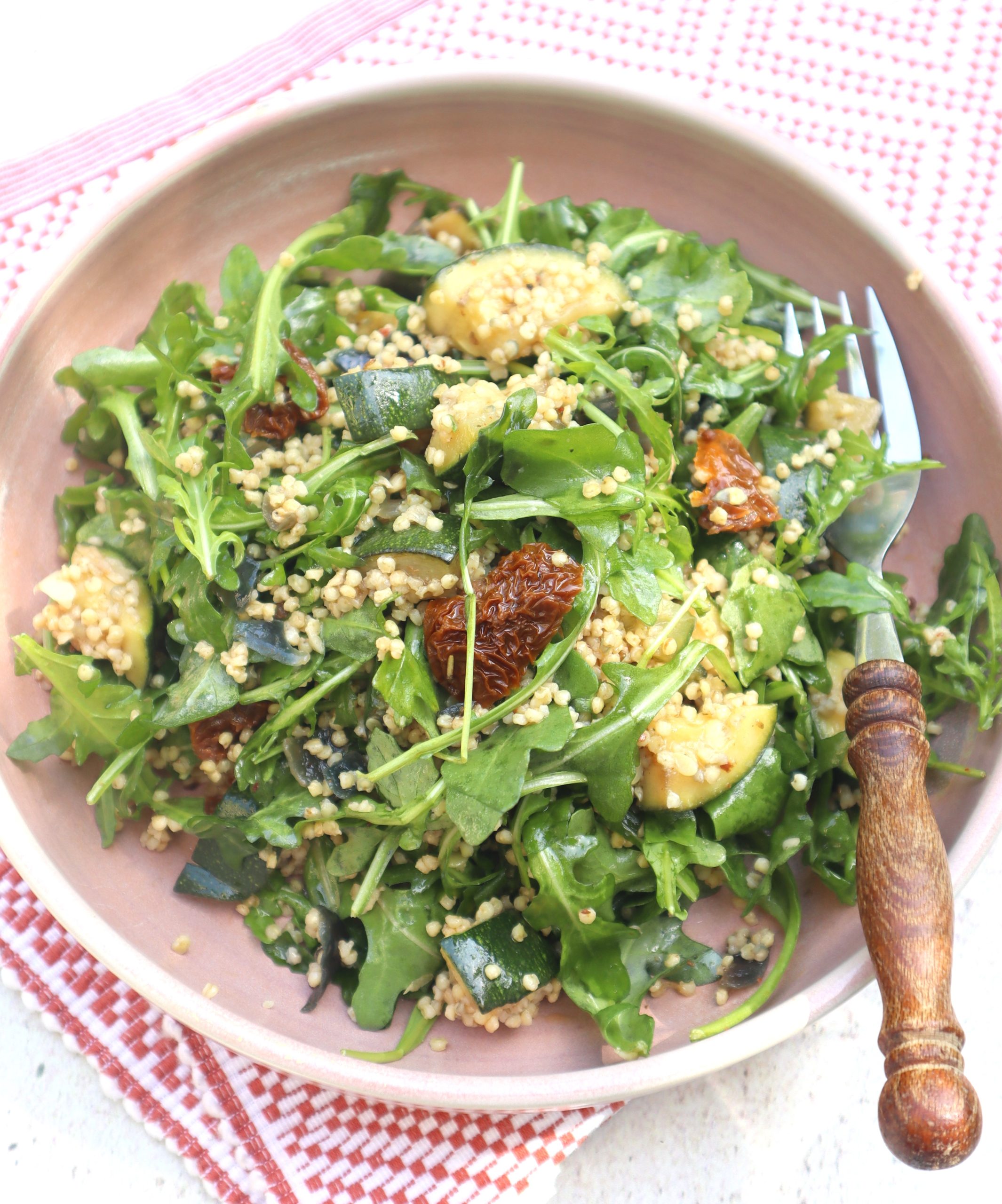 Millet Couscous Salad with Arugula