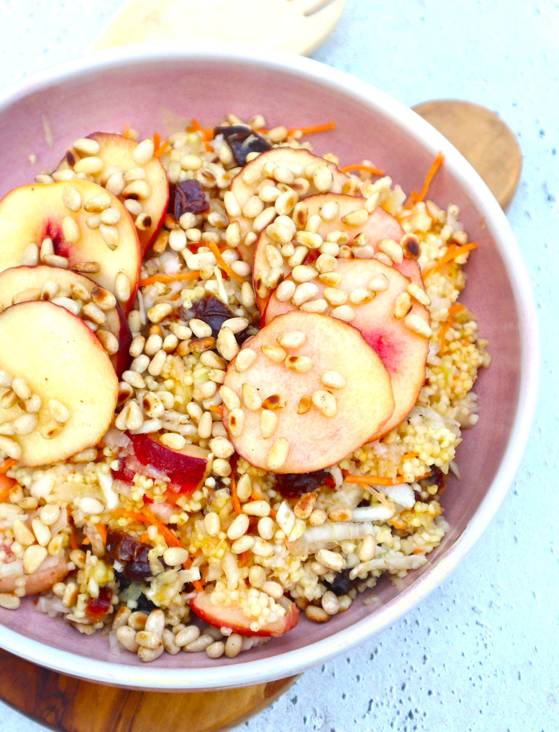 Millet Salad with Peach and Fennel