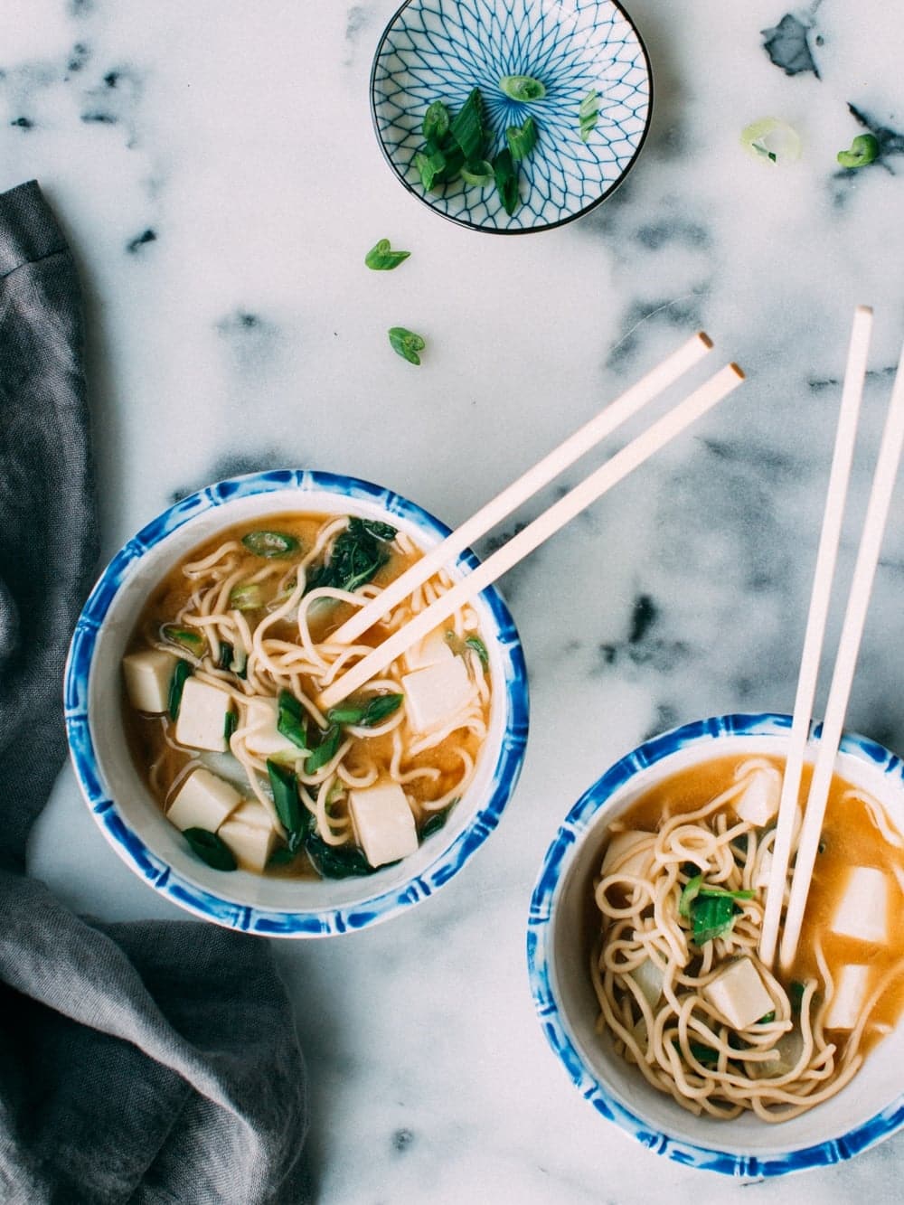 Almost Instant Miso Noodle Soup