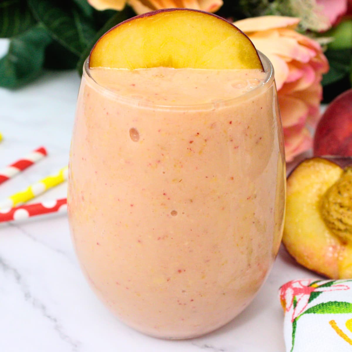 Peach Strawberry Mango Smoothie
