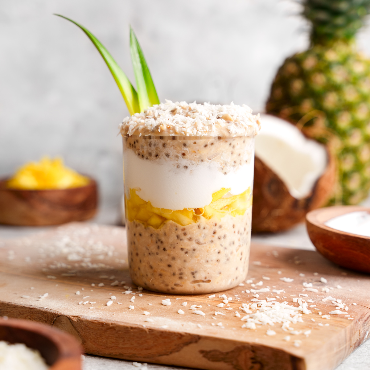 Pina Colada Overnight Oats