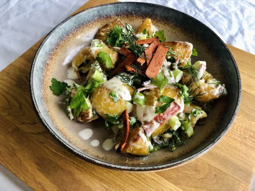 Vegan Roast Potato Salad
