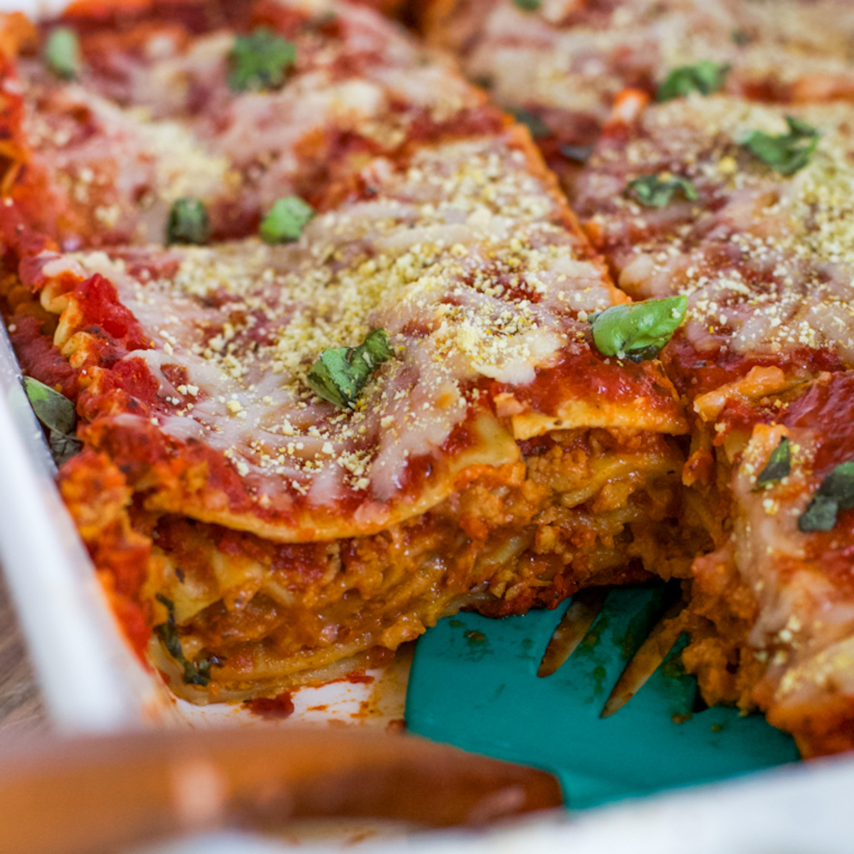 Vegan Lasagna with Homemade Seitan