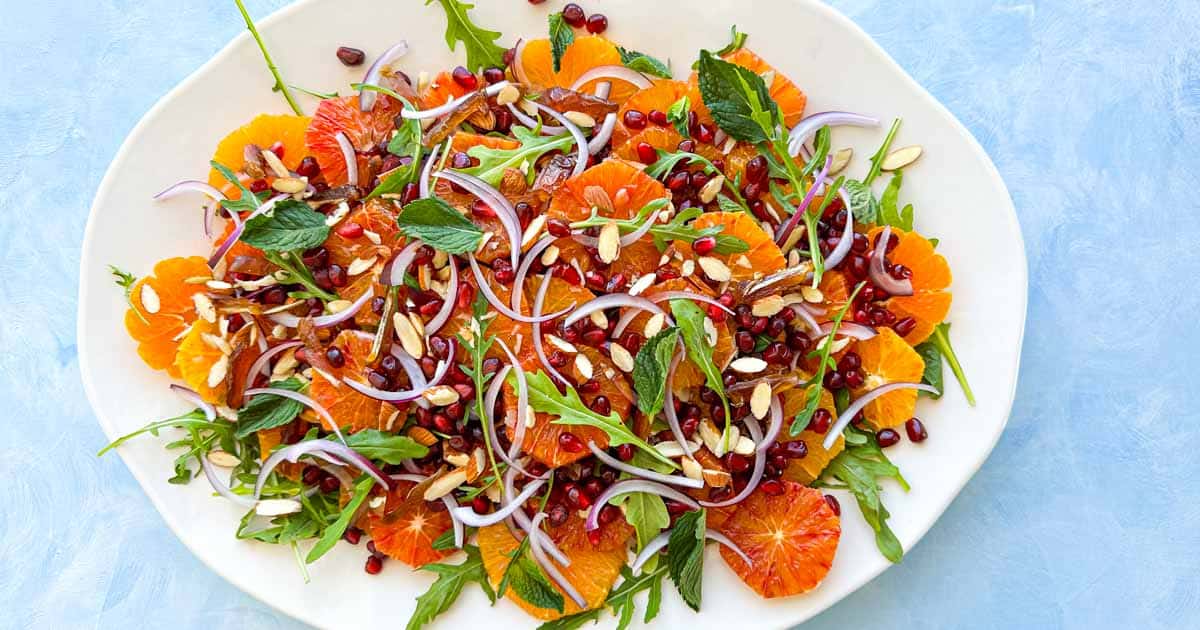 Moroccan Orange Salad with Dates and Pomegranate