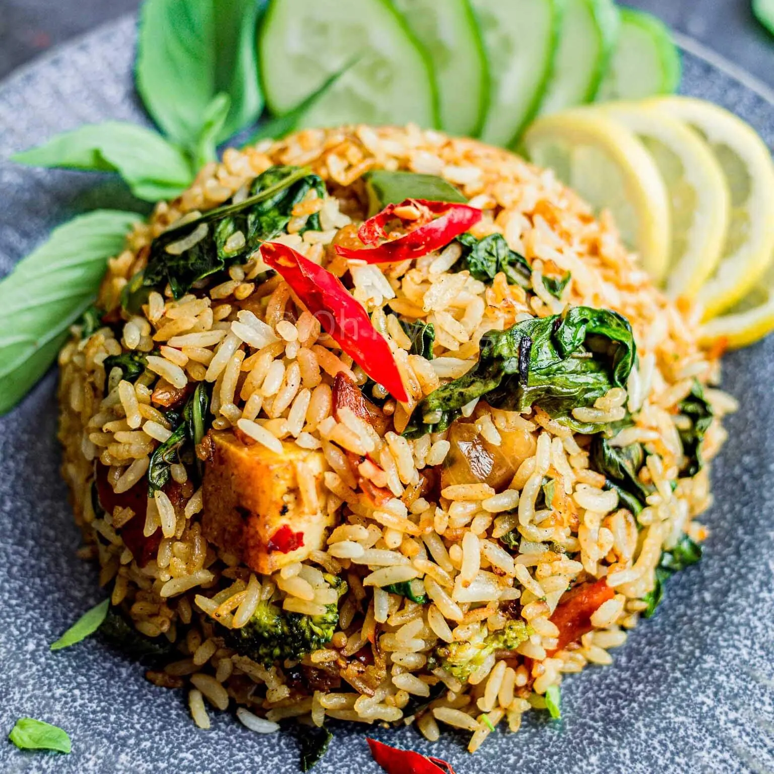 Vegan Thai Basil Fried Rice