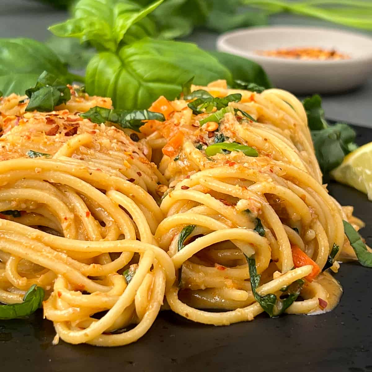 Easy Vegan Red Curry Pasta