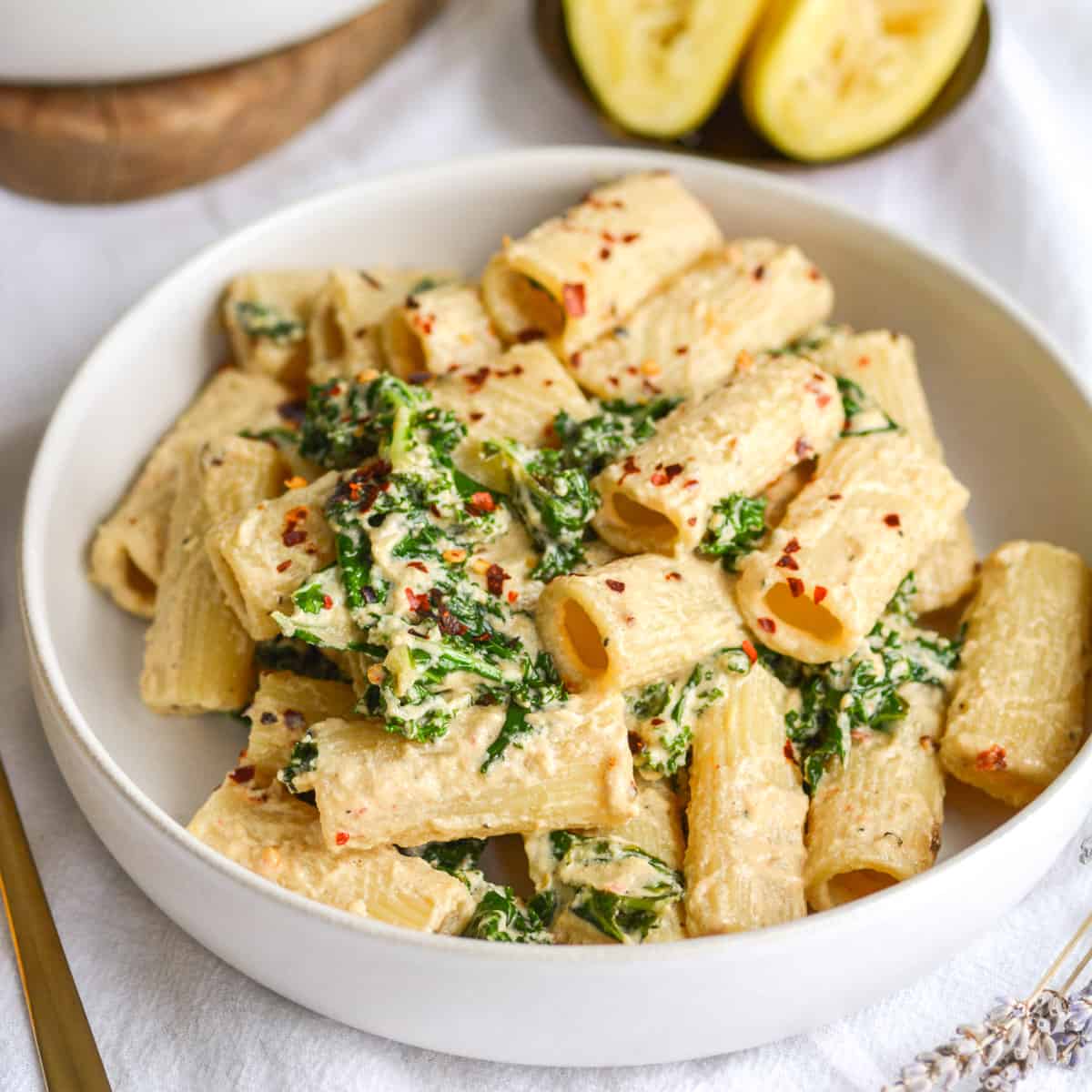 Tahini Pasta with Kale