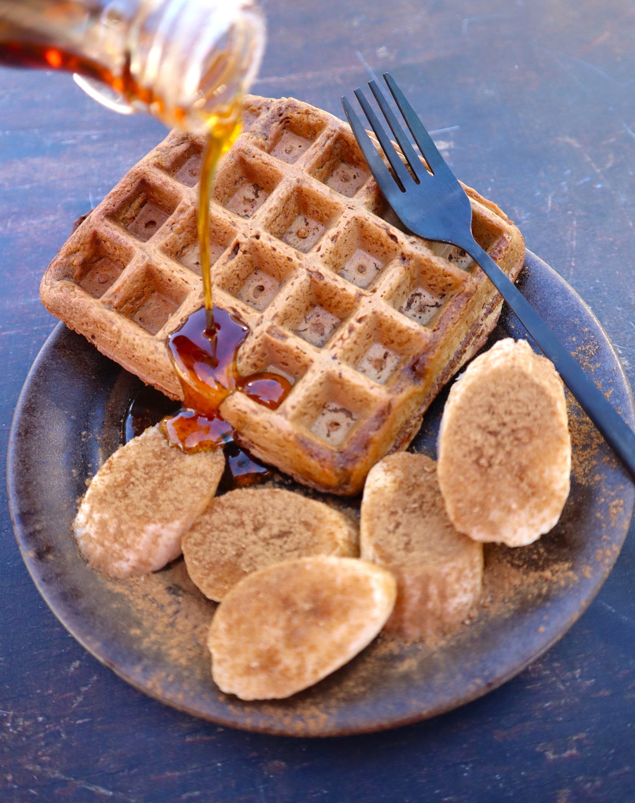 Pumpkin Waffles with Oat Flour