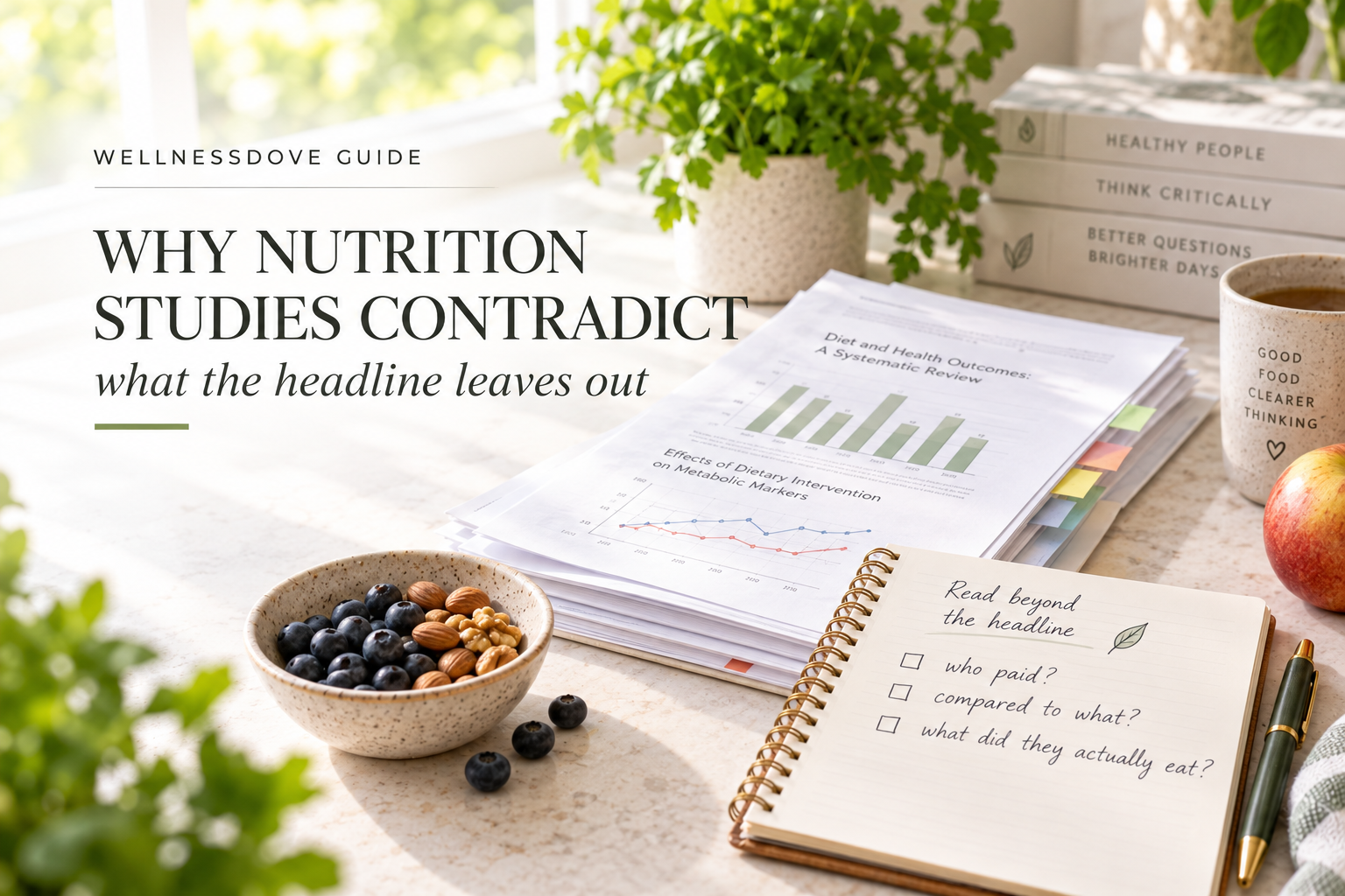 why do nutrition studies contradict each other,conflicting nutrition studies,how to read a nutrition study,who funds nutrition research