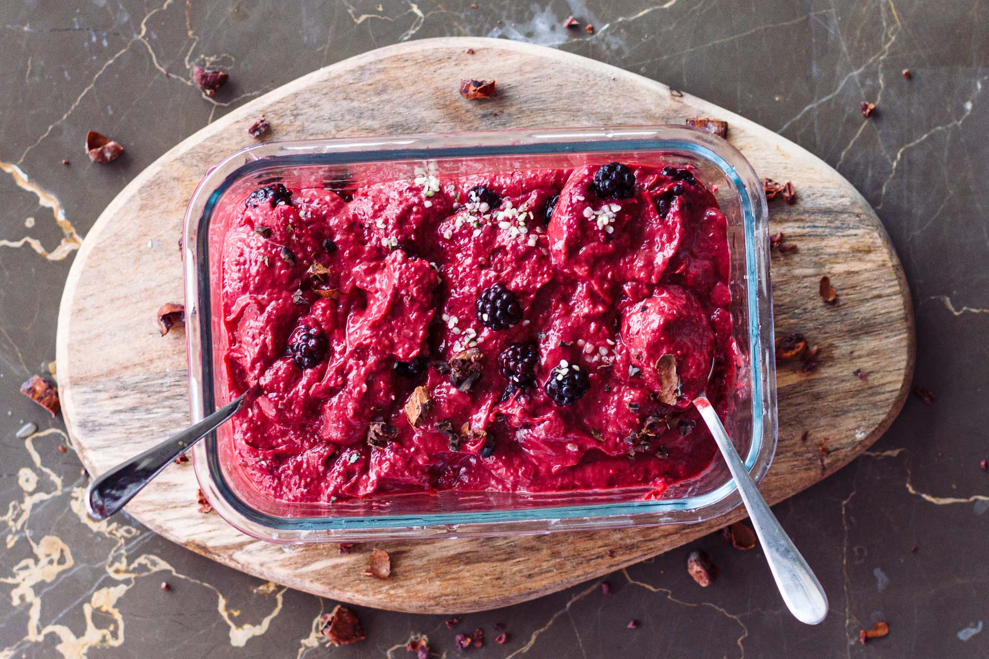 Beet Berry Messy Nice Cream