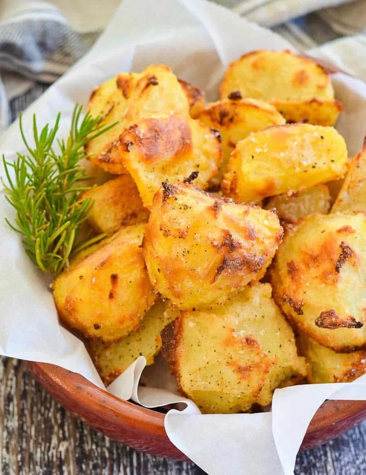 No Oil Crispy Roasted Potatoes