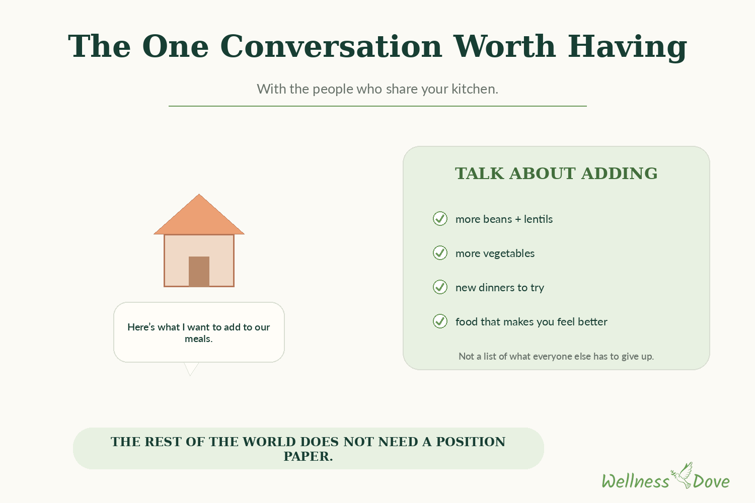 The one conversation worth having, at home