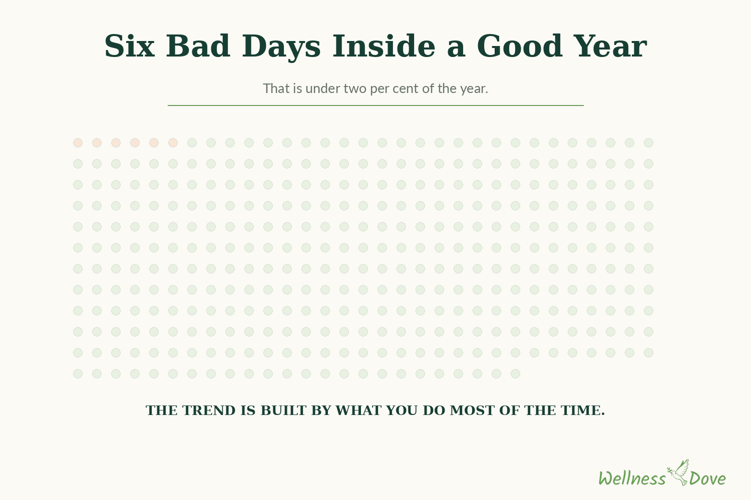 Six bad days inside a good year