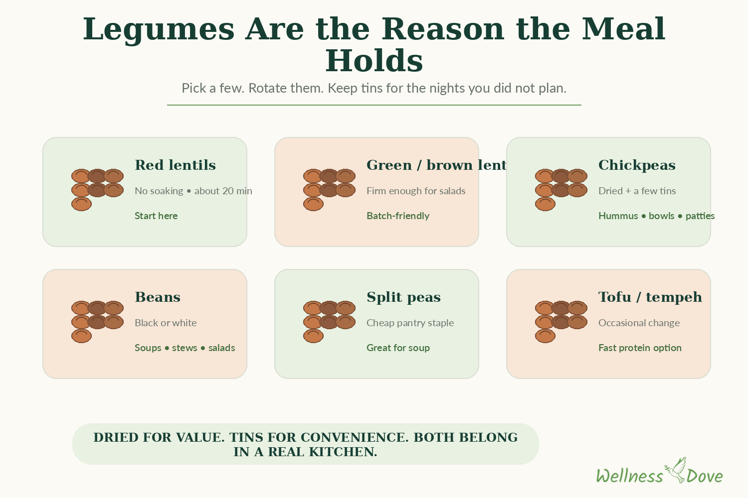 Legumes: the reason the meal holds, on a plant-based grocery list