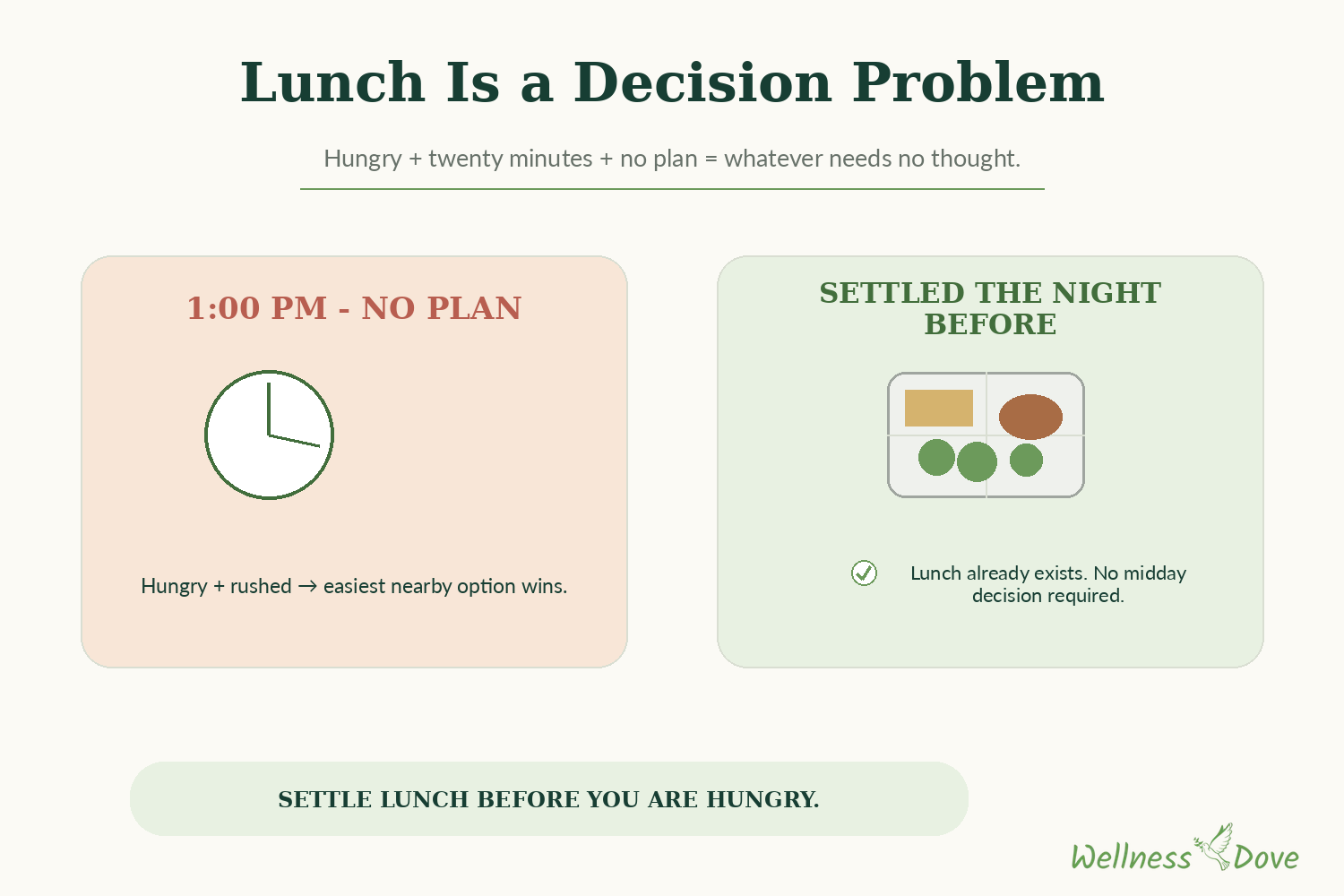Lunch is a decision problem