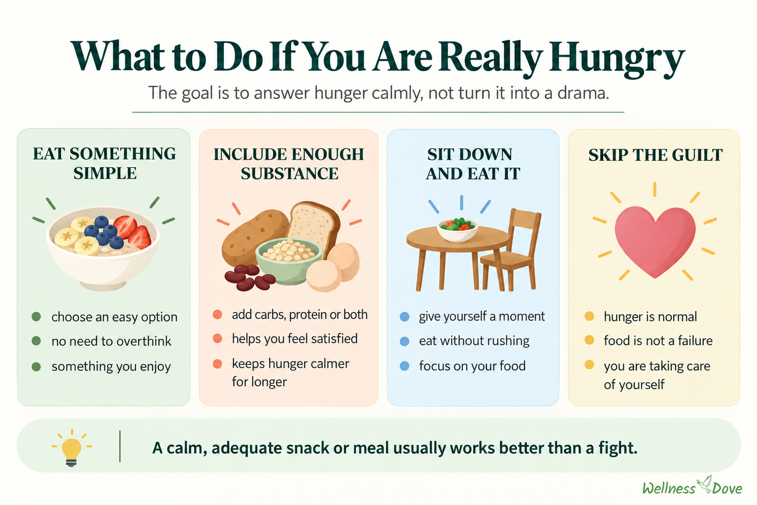 What to do when you are genuinely hungry at night